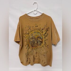 Urban Outfitters Oversized Sublime Orange/Tan T-Shirt